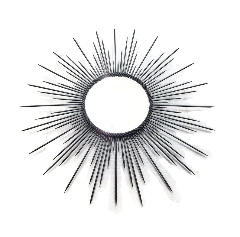 Sun Mirror Gray 25 Modern Wall Sunburst Made To Order