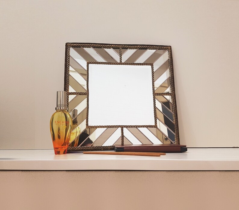 Mosaic Wall Mirror 14 Silver Bronze Squre Decorative Made To Order