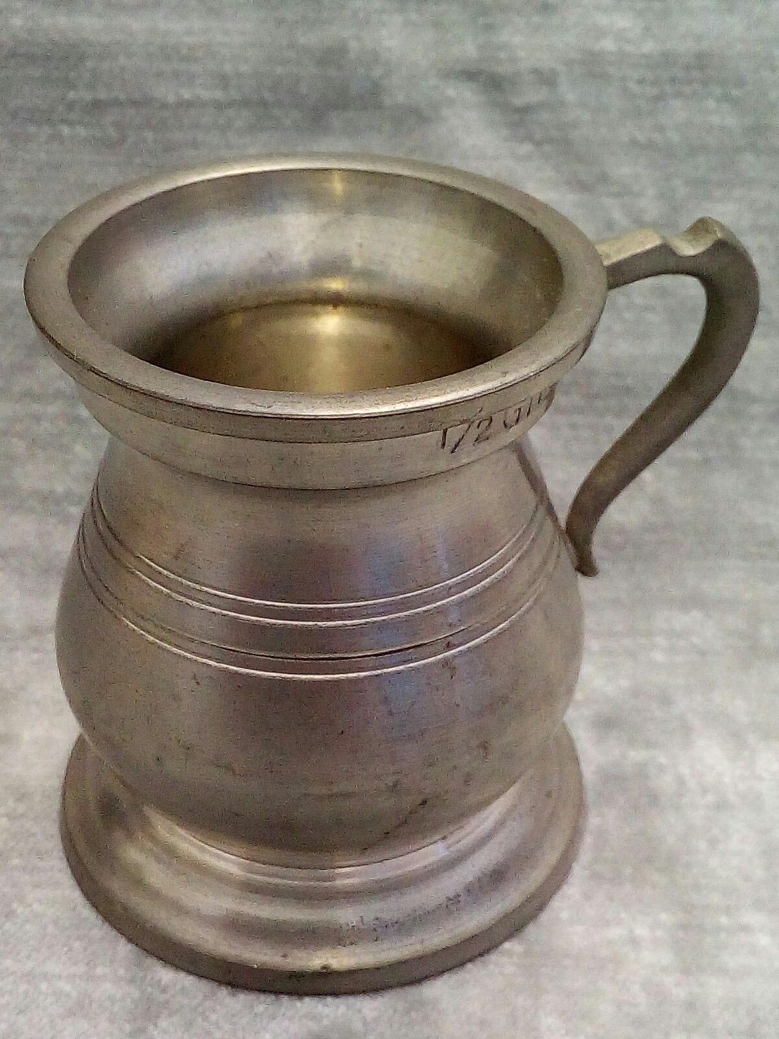 James Yates Pewter 1/2 Gill Measuring TankardMan Cave Home Etsy