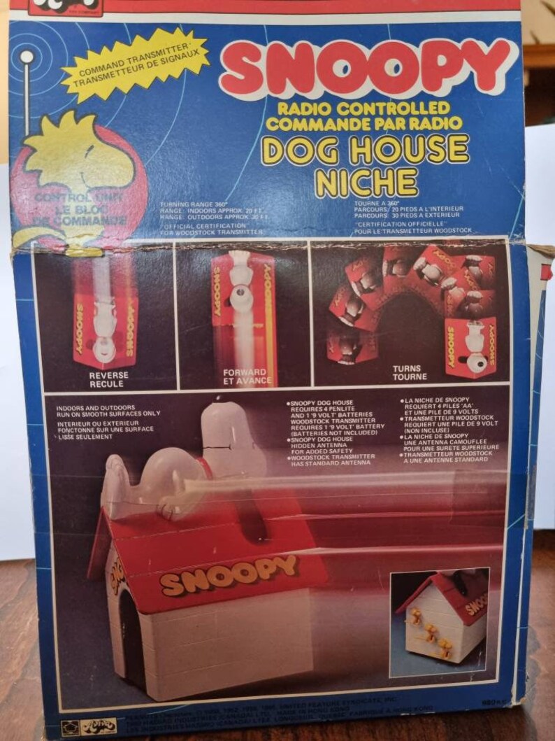 Snoopy Dog House Radio Controlled Boxed Etsy UK