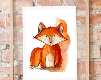 poster nursery "dox" Din A4  | print watercolor decor children's room