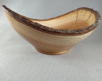 Oak live edge bowl