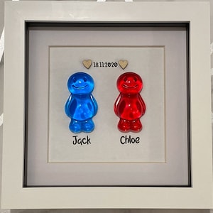 Couple Jelly Baby Personalised - Art Gift