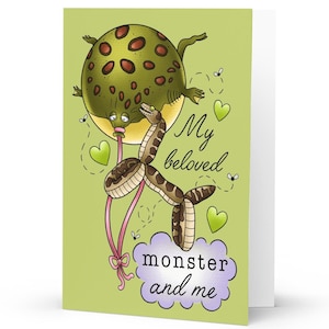 Shrek Inspired Balloon Card - Biglietto di compleanno, biglietto di anniversario, biglietto di Natale per coppie, per lui, per lei, idea regalo
