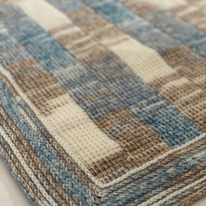 Beginner-Friendly Tunisian Strips Crochet Blanket Pattern