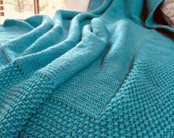 Easy Knitted Blanket Pattern
