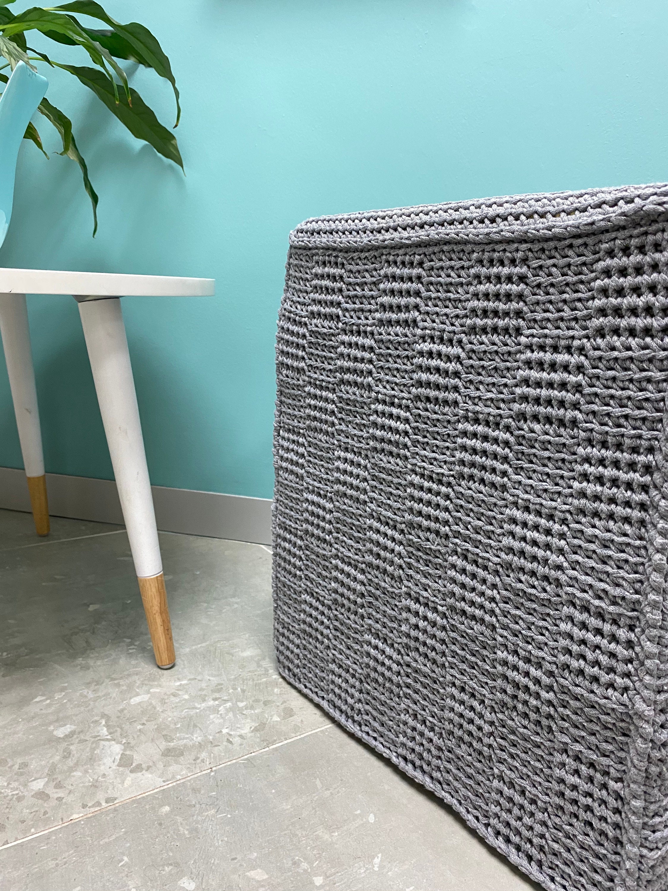 Square Crochet Ottoman or Pouffe pattern Etsy España