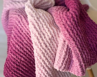 Beginner Friendly Perfect Phasing Gradual Color Change Knitted Blanket Pattern
