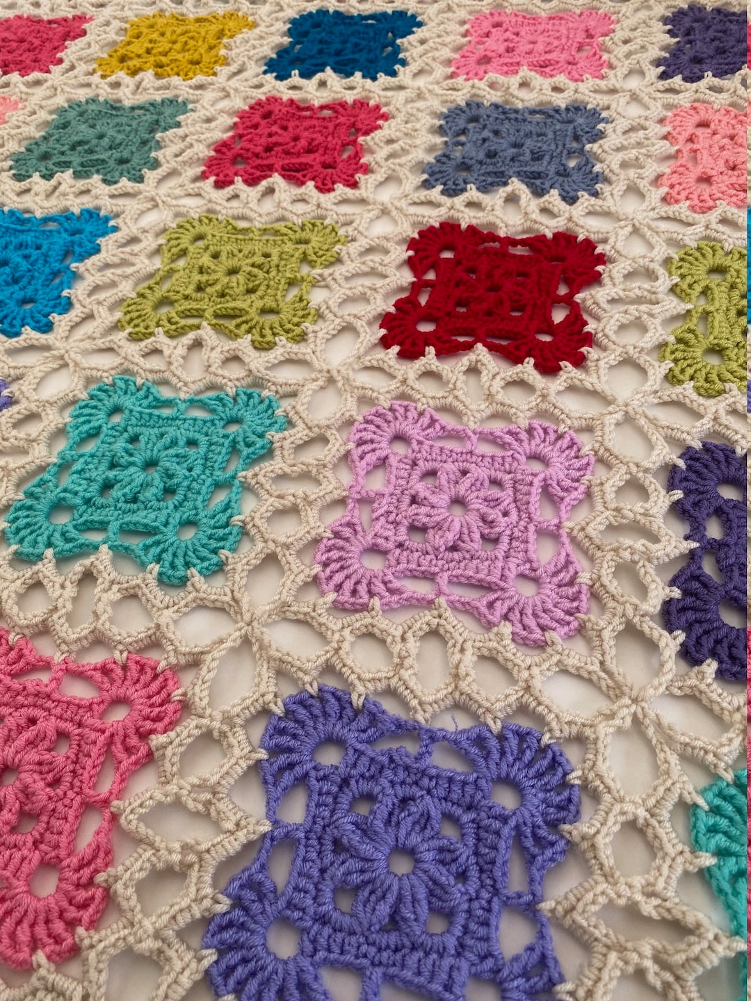 Vintage Lace Crochet Blanket Pattern Etsy