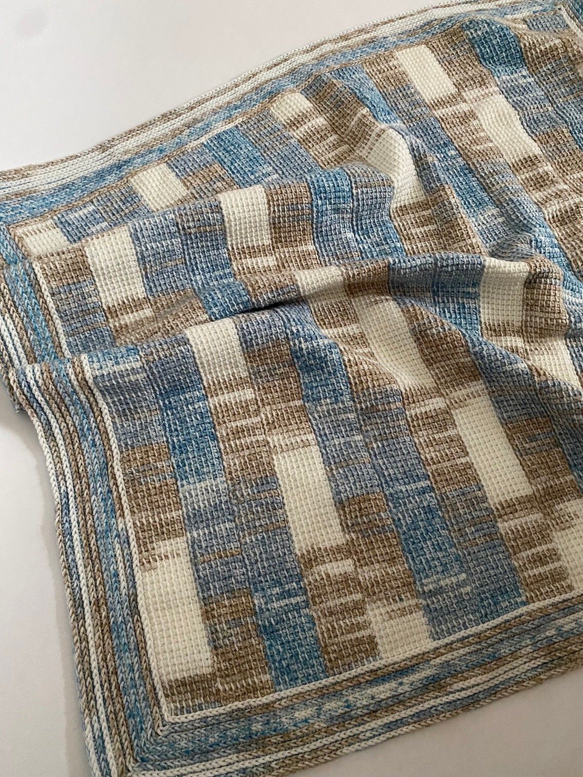 Beginner-friendly Tunisian Strips Crochet Blanket Pattern - Etsy