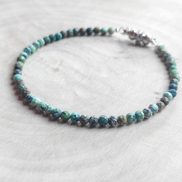 Bracelet en turquoise africaine de 3 mm RARE