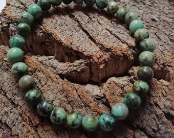 Pulsera turquesa africana