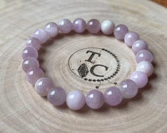 Bracelet en kunzite de 8mm