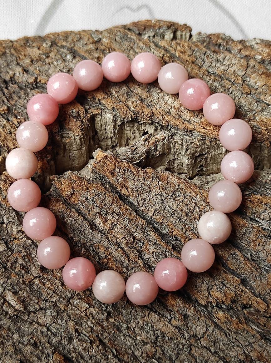 925 Silver Pink Opal Bracelet – Jeypore Creations
