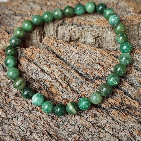 Bracelet en Jade africain 6mm