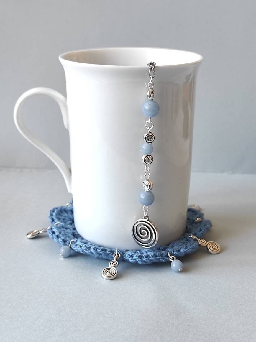 Boule à Thé et Son Dessous de Tasse Angélite