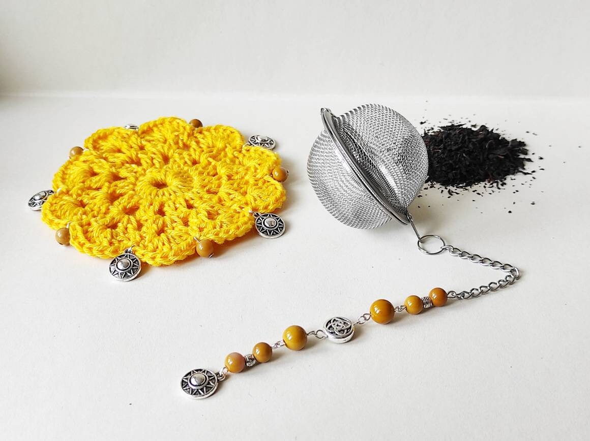 Boule à Thé et Son Dessous de Tasse Mokaïte