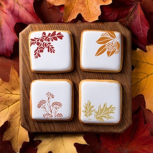 Woodland Walk Cookie Stencil | Fall Stencil | Nature Cookie Stencil | Cake Stencil | Arts & Crafts Stencil | Confection Couture |