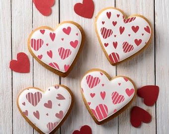 Whimsy Hearts Cookie Stencil