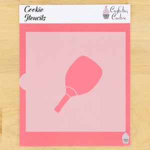 Pickleball Paddle Cookie Stencil | Pickleball Themed Stencil | Sports Cookie Stencil | Pickleball Arts & Crafts | Confection Couture |