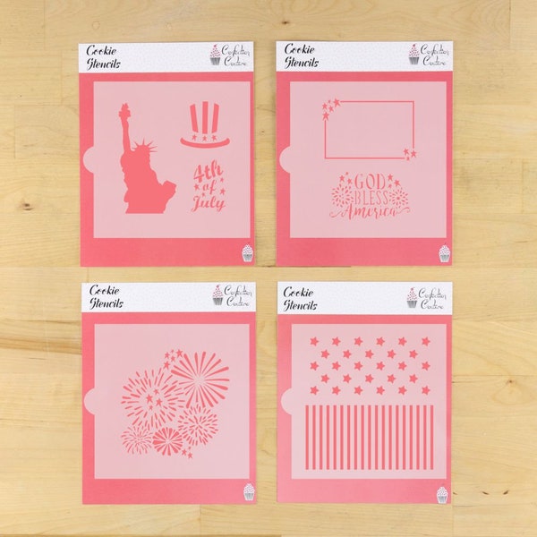 Fourth of July Cookie Stencil Value Bundle