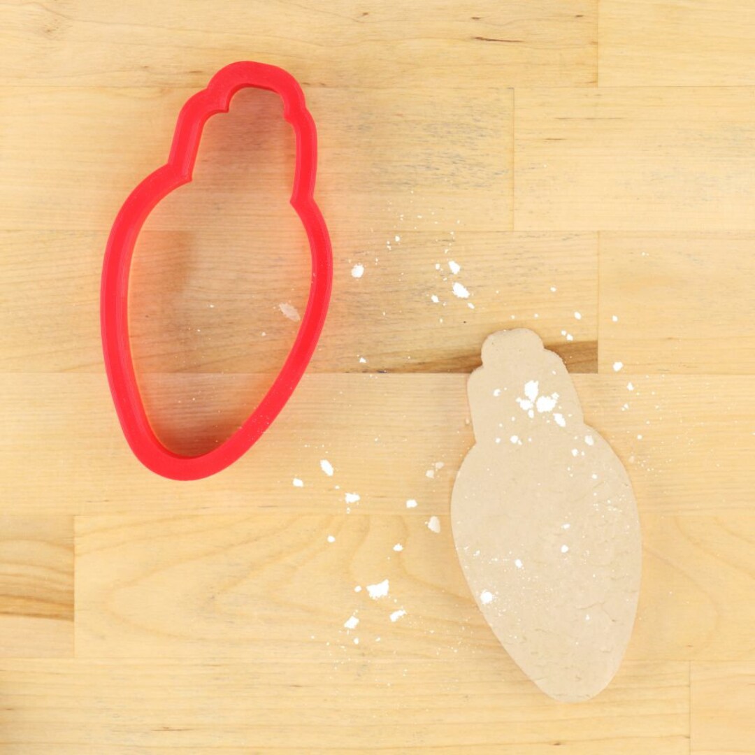 Christmas Light Bulb Cookie Cutter Christmas Cookie Cutters Etsy