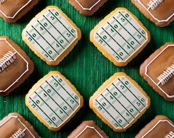 Football Field Cookie Stencil | Football Cookie Stencils | Sports Cookie Stencils | Football Teams Cookie Stencils
