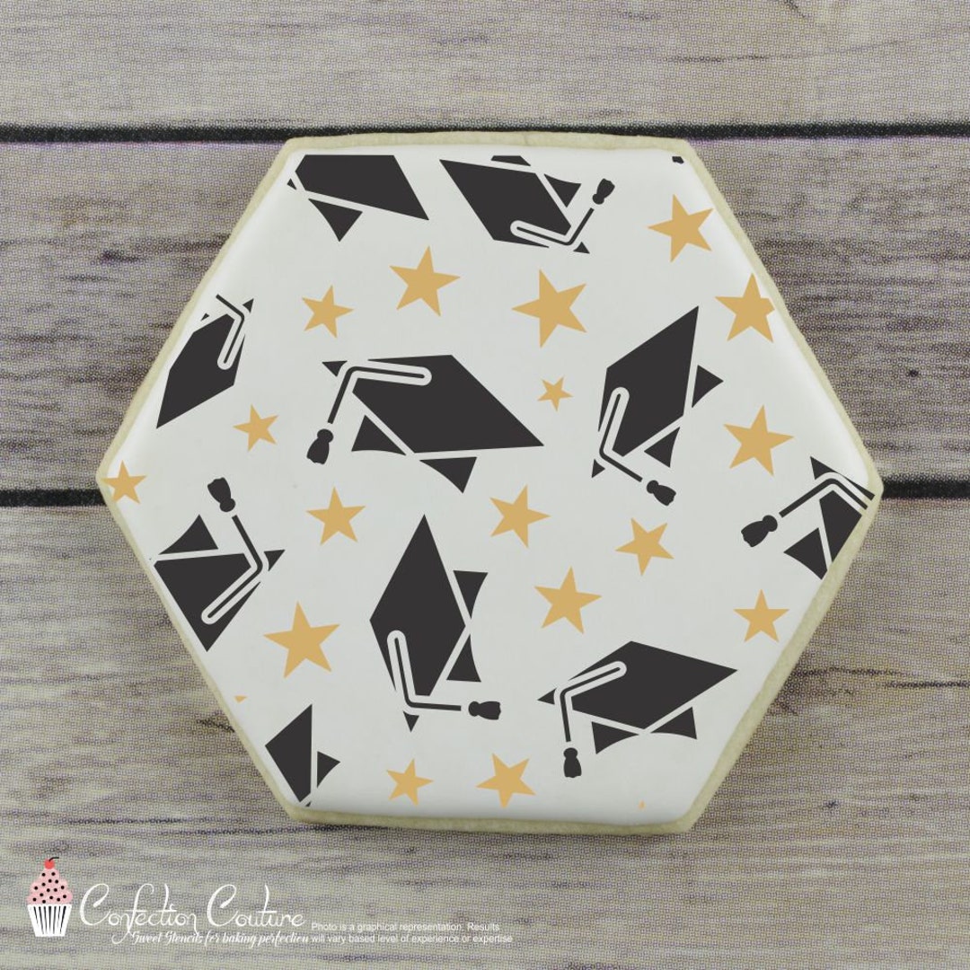 Graduation Cookie Stencil Etsy
