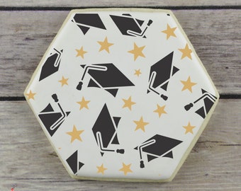 Graduation Cap & Stars Cookie Stencil | Grad Party DIY