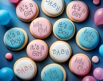 Baby Shower Cookie Stencil | Gender Reveal (USA Made)