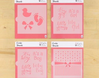 Baby Value Bundle Cookie Stencil | Baby Shower | Gender Reveal | Confection Couture |