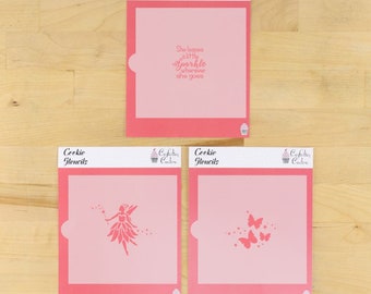 Fairy Dust Cookie Stencil | Birthday Stencil | Cake Stencil | Bread Stencil | Arts & Crafts Stencil | DIY Stencil | Confection Couture |