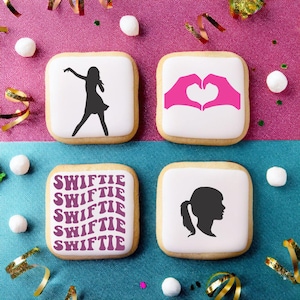 Swiftie Cookie Stencil Set | Music Cookie Stencil | Birthday Stencil | Taylor Cookie Stencils | Confection Couture | Birthday cookie stencil