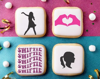 Swiftie Cookie Stencil Set | Music Cookie Stencil | Birthday Stencil | Taylor Cookie Stencils | Confection Couture | Birthday cookie stencil