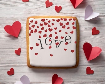 Valentinstag Konfetti Cookie Schablone