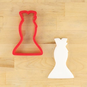 Slender Dress Wedding Cookie Cutter | Prom Dress Cookie Cutter | Bridal Shower Cookies | Bridal Shower Cookie Cutters | Wedding Cookies