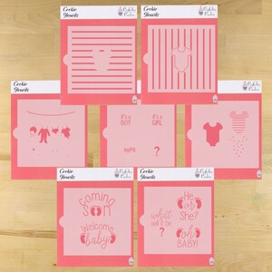 Gender Reveal Cookie Stencil Set by Confection Couture