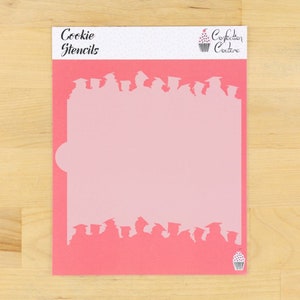Graduates Edger Cookie Stencil | Graduation Party | DIY Stencil | Cake Stencil | Bread Stencil | Arts & Crafts Stencil | Confection Couture