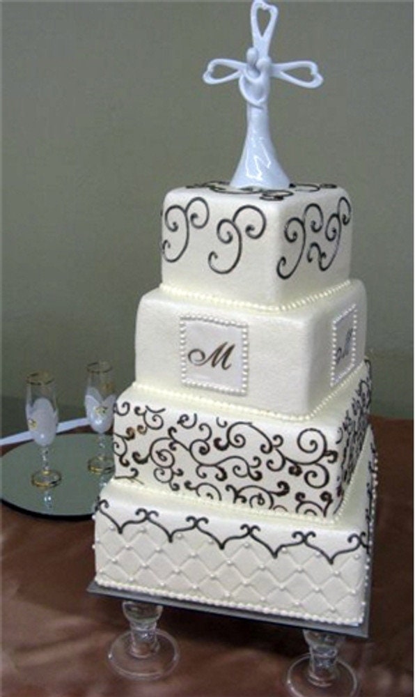 Modern Monogram Cake Letters Stencil Set by Designer Stencils ...