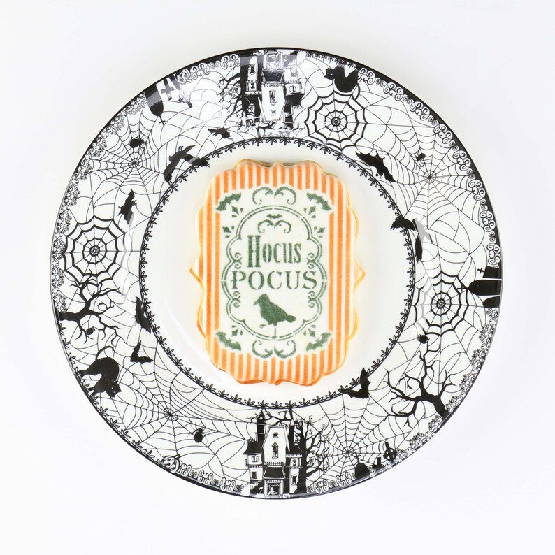 Hocus Pocus Halloween cookie stencil by Confection Couture