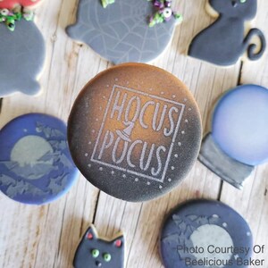 Trick Or Treat Halloween Cookie Stencil by Confection Couture