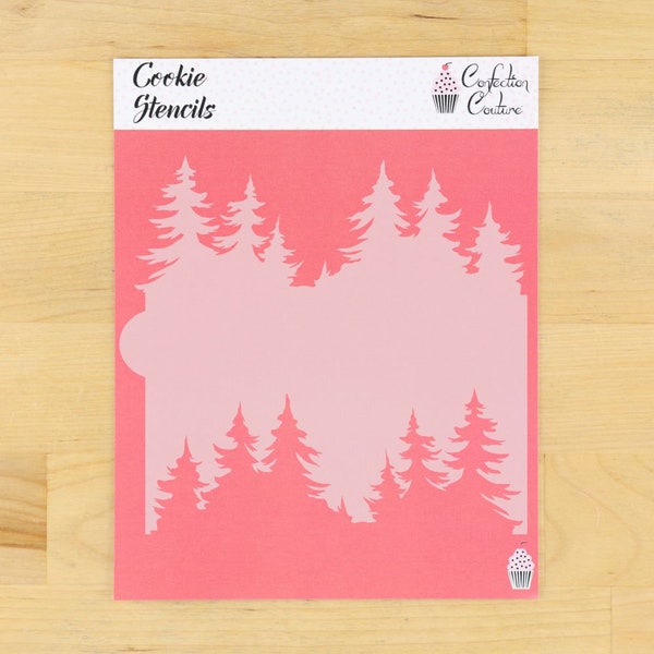 Pine Tree Edger Cookie Stencil