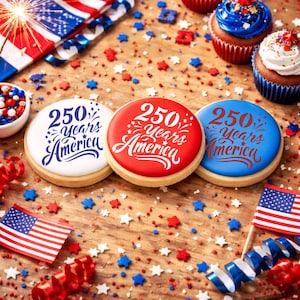 250 Years America Cookie Stencil Set by Confection Couture