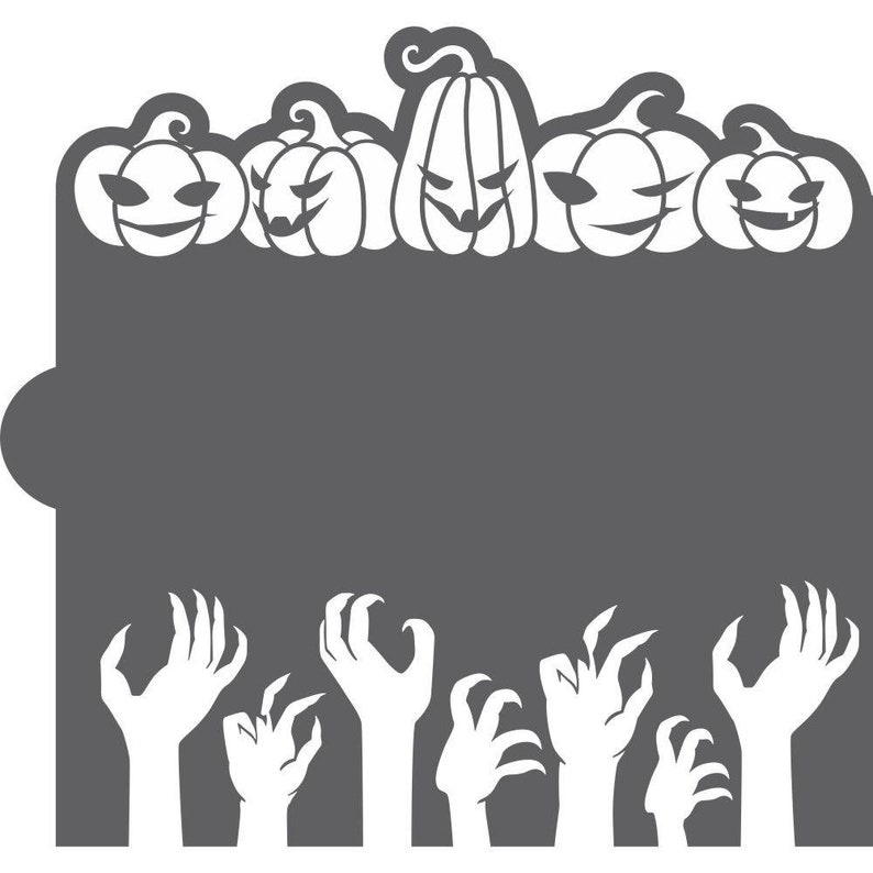 Halloween Cookie Stencil Edger Cookie Stencil Halloween Etsy