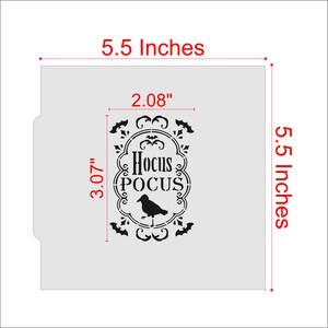 Hocus Pocus Halloween cookie stencil by Confection Couture