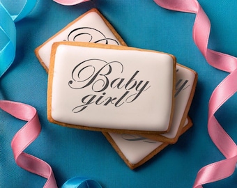 Baby Boy und Girl Cookie Schablone | Gender Reveal Schablone | Baby Schablone | Kunsthandwerk Schablone | DIY Schablone | Konfekt Couture |