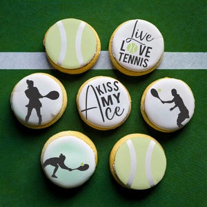 Women&#39;s Tennis Cookie Stencil Bundle | Tennis Player Silhouette Stencil | Tennis Ball Stencil | Arts & Crafts Stencil | Confection Couture |