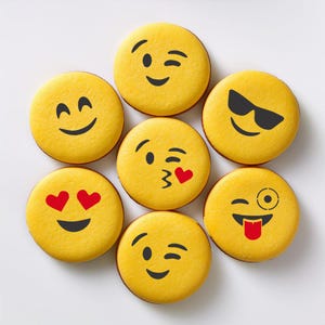 Designer Stencils C399 Peace & Happiness Cookie Set Stencils Beigesemitransparent