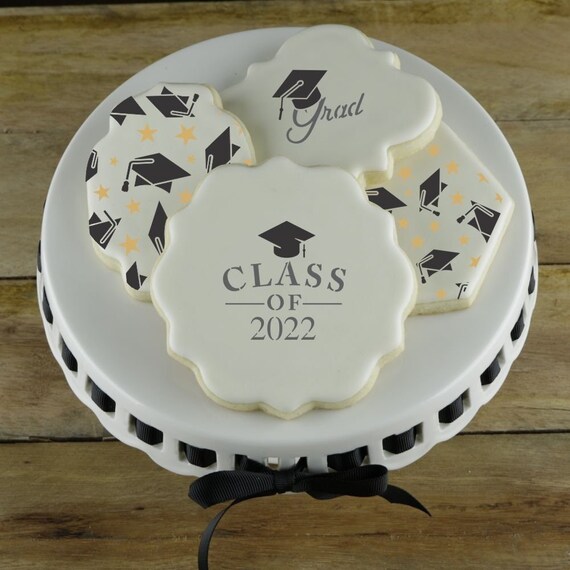 Graduation Words Cookie Stencil Etsy