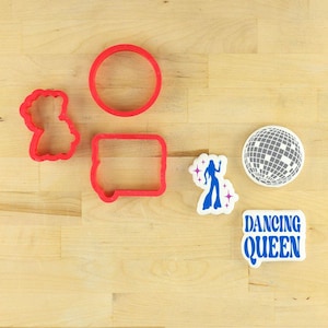 Dancing Queen Cookie Stencil Set | Mamma Mia Theme Cookie Stencils | Disco Cookie Stencils | Disco Theme Bachelorette Party | Disco Birthday